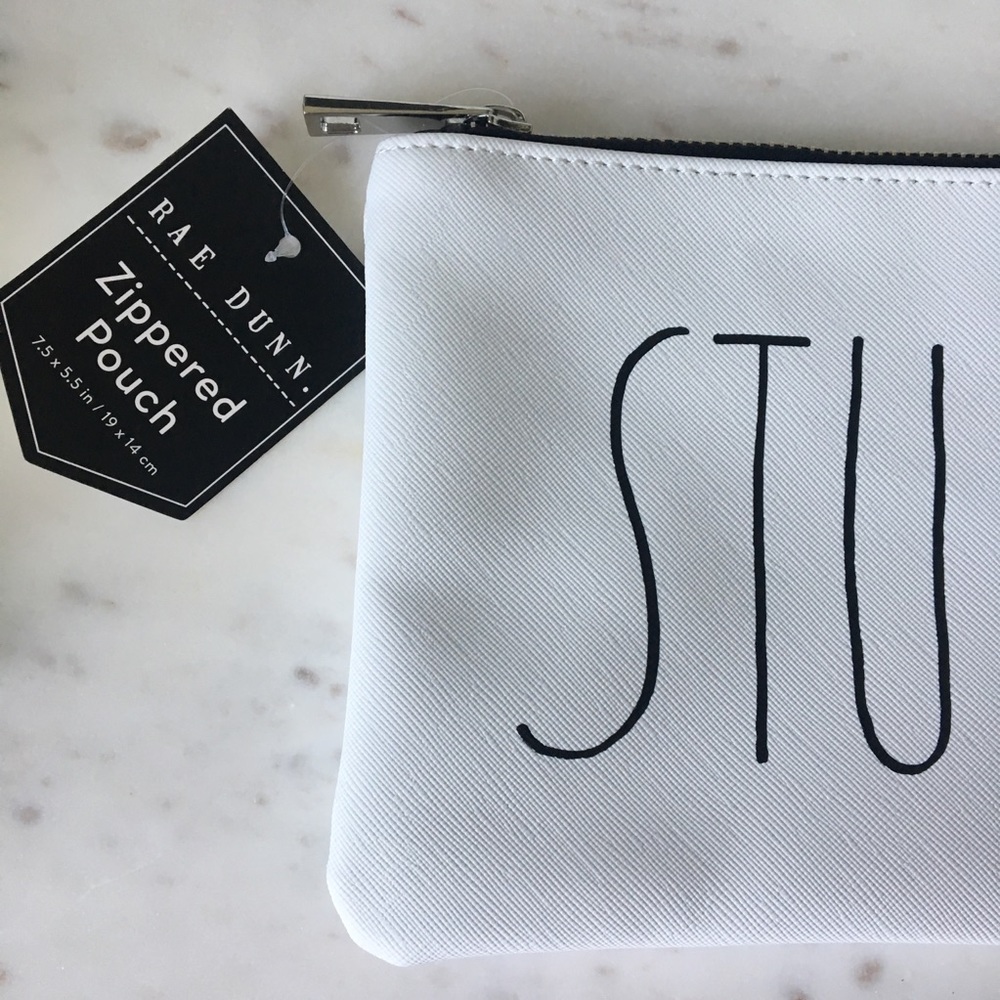 Rae Dunn STUFF Zipper Pouch - Picture 2 of 3